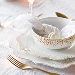 Load image into Gallery viewer, Pip Studio Royal Gold White Porcelain Breakfast Plate 51001397