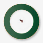 Load image into Gallery viewer, Green Porcelain Cake Plate 17 cm Love Birds Collection by Pip Studio