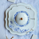 Load image into Gallery viewer, Pip Studio Royal White Blue White Porcelain Sugar Bowl 51008021