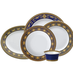 Load image into Gallery viewer, VERSACE MEDUSA BLUE YEMEK TAKIMI mzkcb0-gy.myshopify.com VERSACE MEDUSA BLUE YEMEK TAKIMI #TİCSBRANDS#