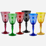Load image into Gallery viewer, Chiara Alessi Gloria Green Glass Goblet CA2440141GN