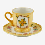 Load image into Gallery viewer, Chiara Alessi Il Sogno Yellow Stoneware Coffee Cup Set CASIS4627YL2