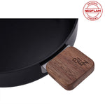 Load image into Gallery viewer, Neoflam Bien Black 10-Piece Induction Pot and Pan Set with Acacia Wood Handles