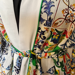 Load image into Gallery viewer, Dolce Pattern Gray Kimono
