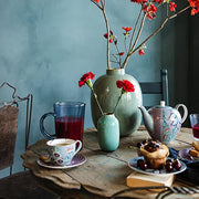 Pip Studio Flower Festival Mavi Porselen Pasta Tabağı 51001284