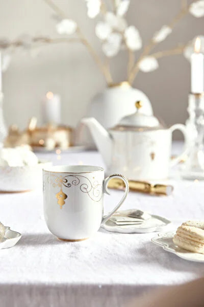 Pip Studio Royal Gold White Beyaz Porselen Kupa 51002435