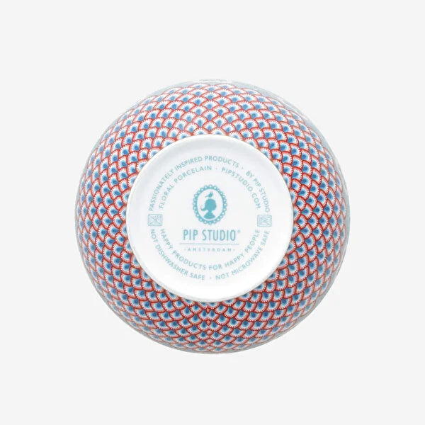 Pip Studio Flower Festival Mavi Porselen Kase 51003190