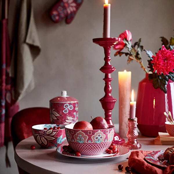 Pip Studio Flower Festival Kırmızı Porselen Kase 51003194