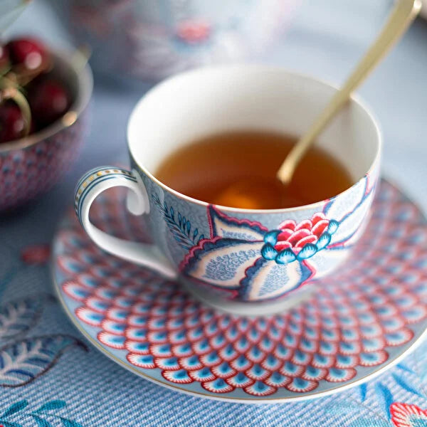 Pip Studio Flower Festival Mavi Porselen Çay Fincan Seti 51004139