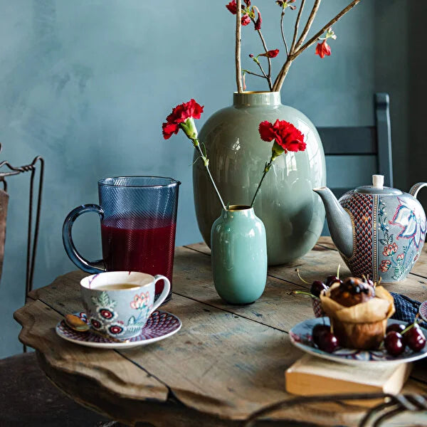 Pip Studio Flower Festival Mavi Porselen Çay Fincan Seti 51004139