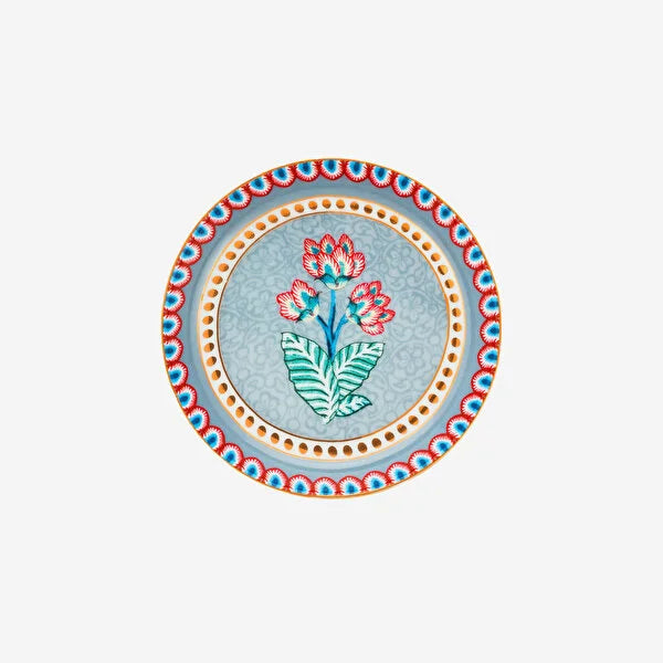 Pip Studio Flower Festival Mavi Porselen Çay Tabağı 51013024