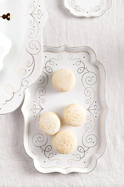 Pip Studio Royal Gold White Beyaz Porselen Tepsi 51018154