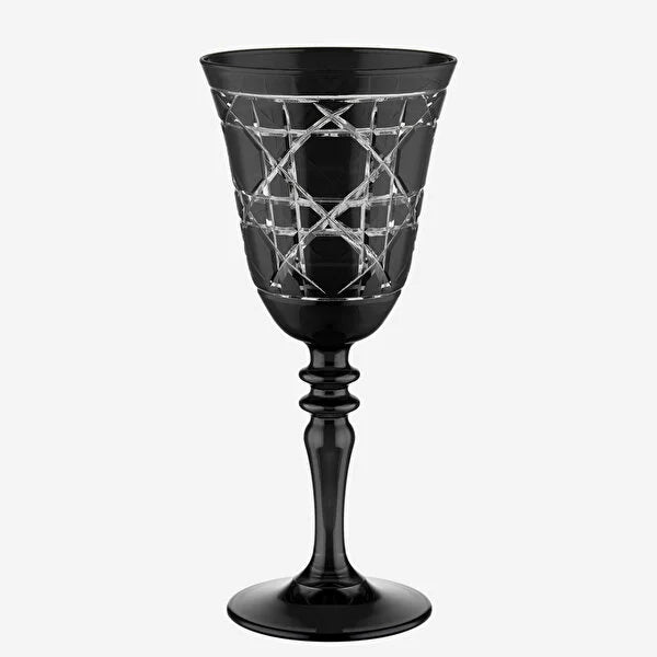 Chiara Alessi Gloria Black Glass Goblet CA2440141BK