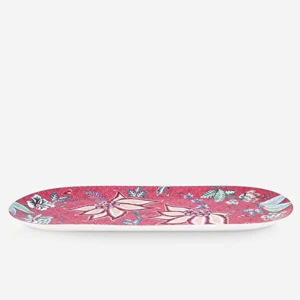 Pip Studio Flower Festival Kırmızı Porselen Servis Tabağı 51018131