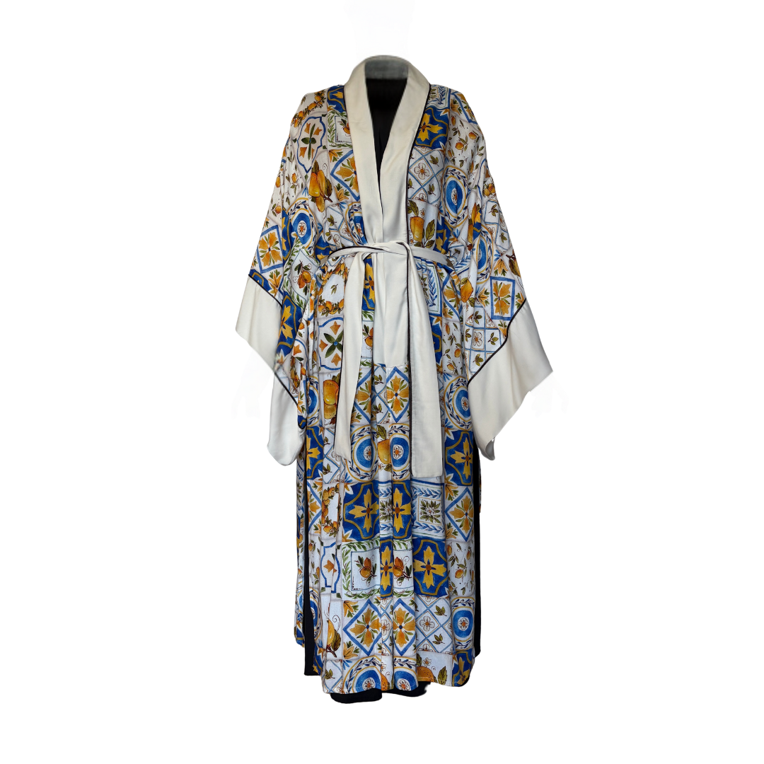 Dolce Pattern Gray Kimono