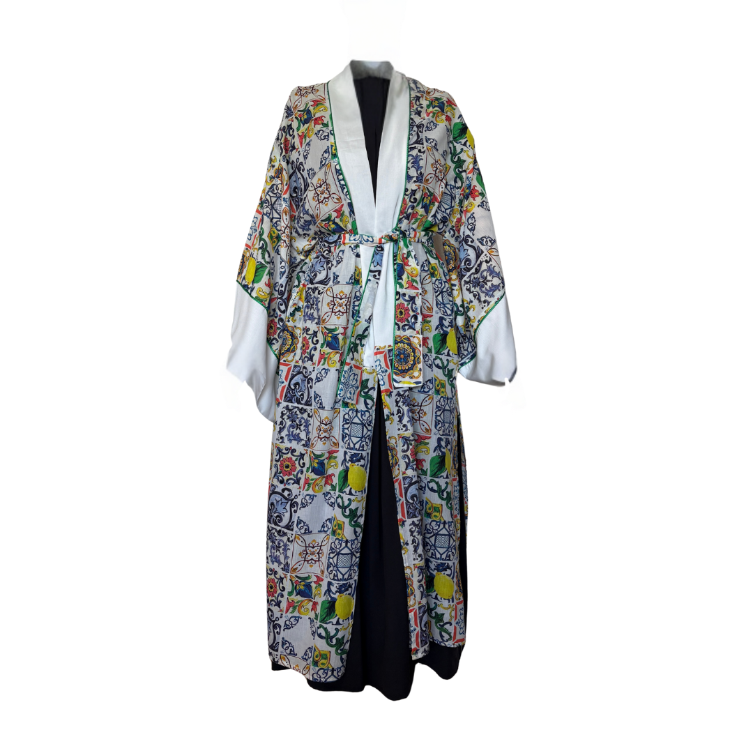 Dolce Pattern Gray Kimono