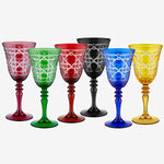 Load image into Gallery viewer, Chiara Alessi Gloria Pink Glass Goblet CA2440141PK
