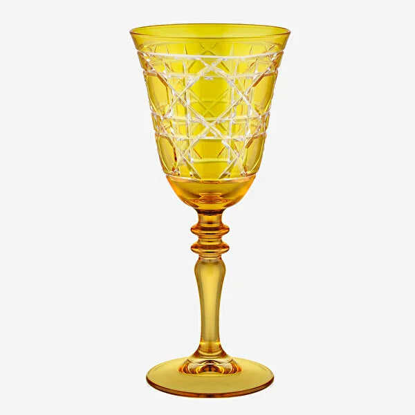 Chiara Alessi Gloria Yellow Glass Goblet CA2440141YL