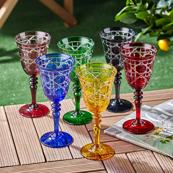 Chiara Alessi Gloria Yellow Glass Goblet CA2440141YL