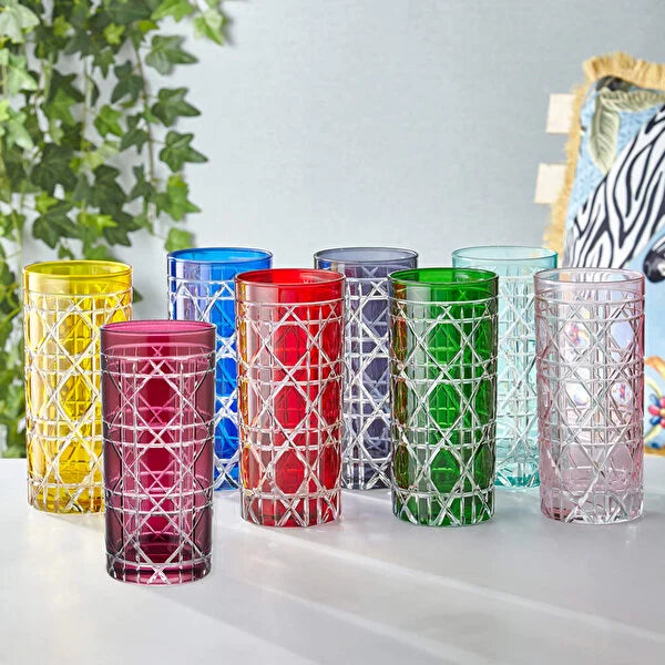 Chiara Alessi Gloria Turquoise Glass Water Glass CA342263TR