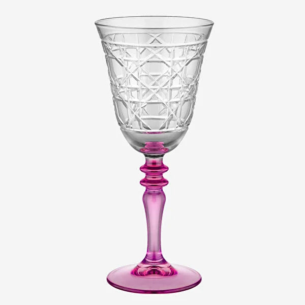 Chiara Alessi Gloria Pink Glass Goblet CA7440141PK