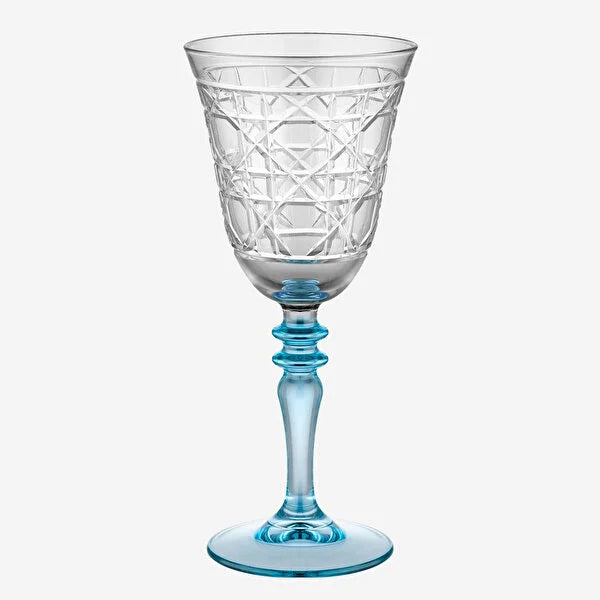 Chiara Alessi Gloria Turquoise Glass Goblet CA7440141TR