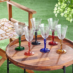 Load image into Gallery viewer, Chiara Alessi Luna Blue Glass Goblet CA9440141BL
