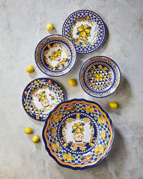 Chiara Alessi Capri Mavi Melamin Kahvaltı Tabağı CAMC1079BL2