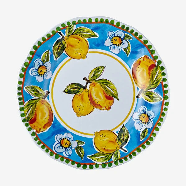 Chiara Alessi Capri Mavi Melamin Yemek Tabağı CAMFF0281BW #TİCSBRANDS#