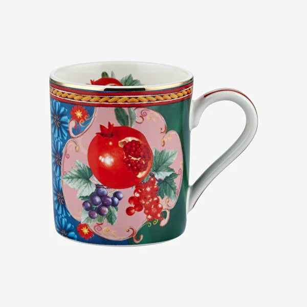 Chiara Alessi Capri Mavi Yeşil Porselen Kahve Fincan Seti CAPVB2ECBG2