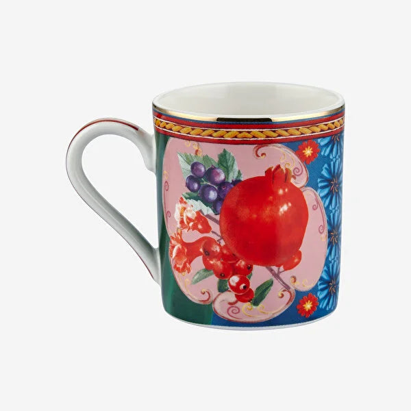 Chiara Alessi Capri Mavi Yeşil Porselen Kahve Fincan Seti CAPVB2ECBG2