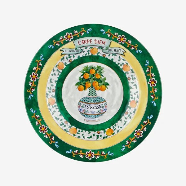 Chiara Alessi Carpe Diem Yeşil Melamin Kahvaltı Tabağı CAMCD1079GR1
