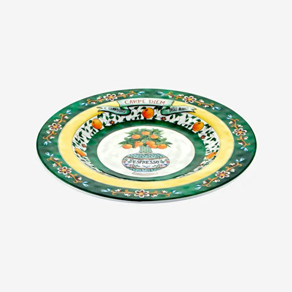 Chiara Alessi Carpe Diem Yeşil Melamin Kahvaltı Tabağı CAMCD1079GR1 #TİCSBRANDS#