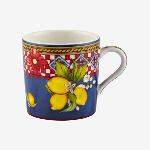 Chiara Alessi Capri Mavi Porselen Kahve Fincan Seti CAPTNFL1ECBL2