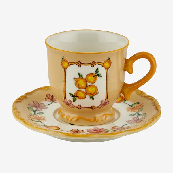 Chiara Alessi Il Sogno Turuncu Stoneware Kahve Fincan Seti CASIS4627OR2