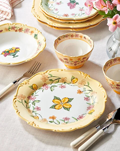 Chiara Alessi Il Sogno Yellow Stoneware Dinner Plate CASIS2656YL1