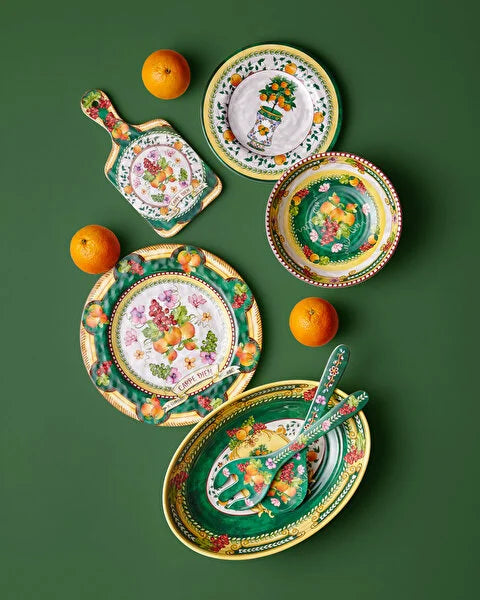 Chiara Alessi Carpe Diem Yeşil Melamin Kahvaltı Tabağı CAMCD1079GR1