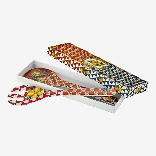 Chiara Alessi Capri Kırmızı Melamin Servis Seti CAMC6046RD1