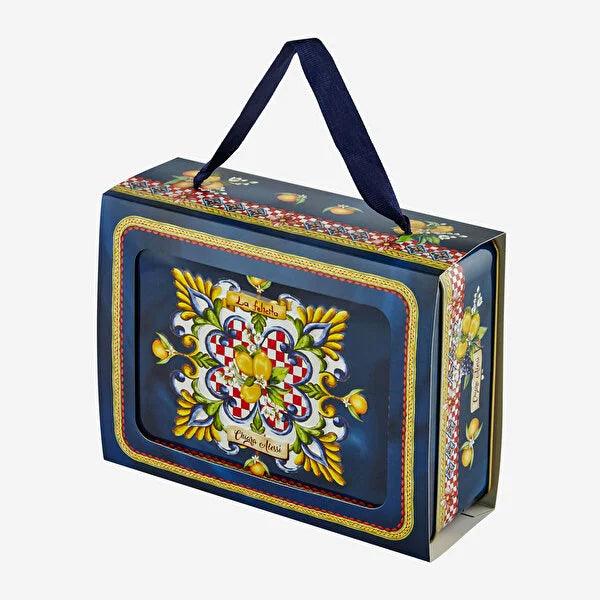 Chiara Alessi Capri Mavi Porselen Kahve Fincan Seti CAPTNFL1ECBL2