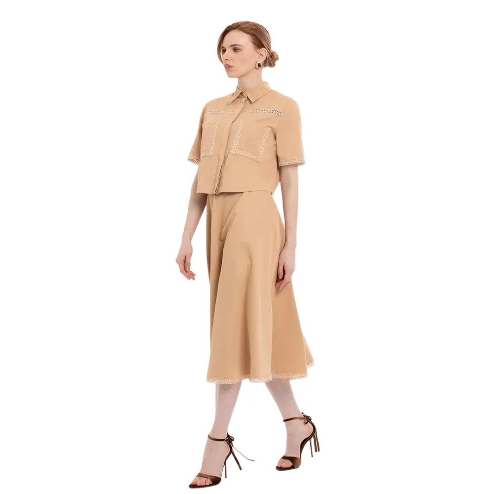 KİWE Kısa Kollu Gömlek Ve Midi Etekli Bej Takım mzkcb0-gy.myshopify.com KİWE Kısa Kollu Gömlek Ve Midi Etekli Bej Takım #TİCSBRANDS#