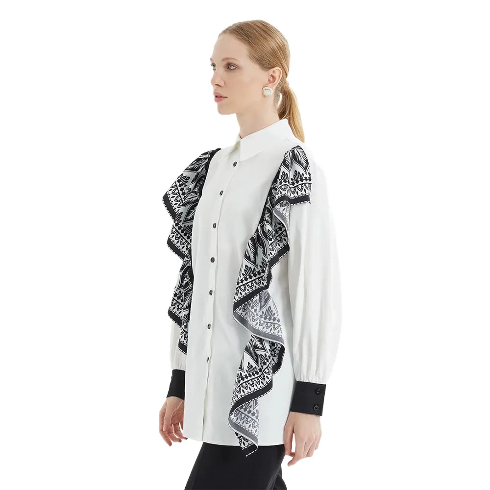 Şal Detay fırfırlı Gömlek mzkcb0-gy.myshopify.com Şal Detay fırfırlı Gömlek #TİCSBRANDS#