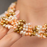 41-1 Çok Renkli Burgu İnci Kolye mzkcb0-gy.myshopify.com