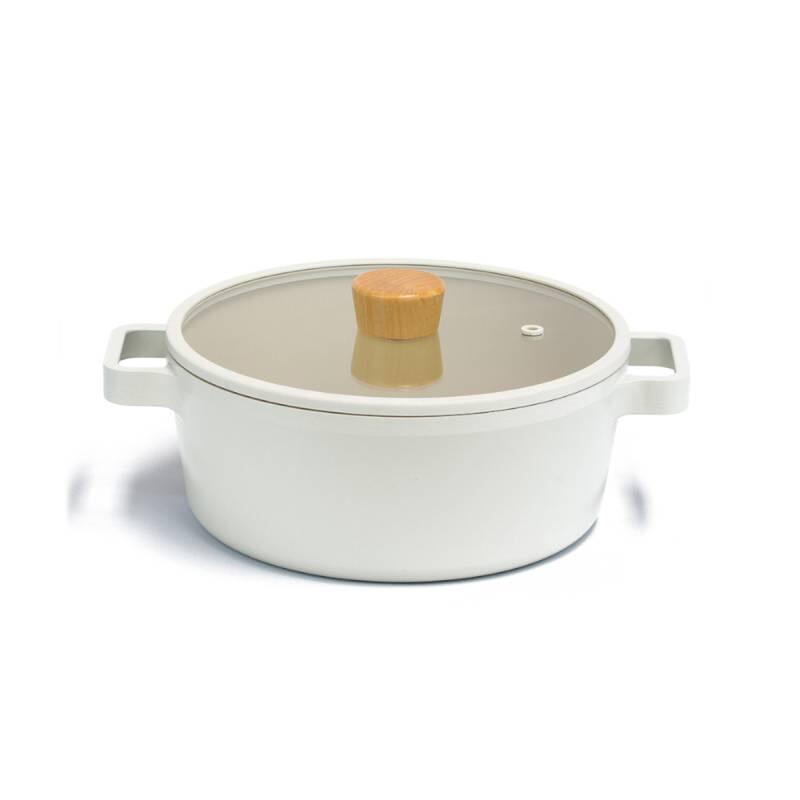 Neoflam Fika Cam Kapaklı Alüminyum Döküm Tencere 22 Cm