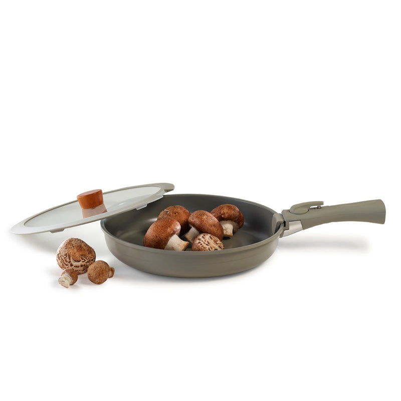 Neoflam Midas Gri 6 Parça Ayrılabilen Saplı İç İçe Geçebilen İndüksiyonlu Tencere Tava Seti