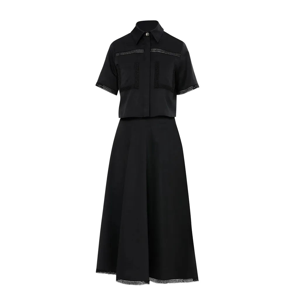 KİWE Kısa Kollu Gömlek Ve Midi Etekli Siyah Takım mzkcb0-gy.myshopify.com KİWE Kısa Kollu Gömlek Ve Midi Etekli Siyah Takım #TİCSBRANDS#